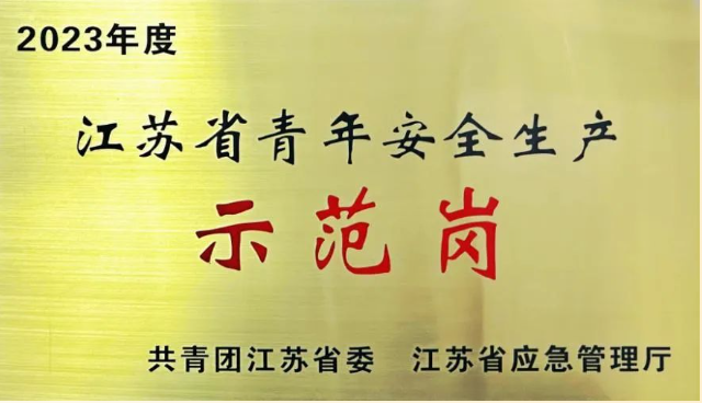 喜報！市文旅集團(tuán)旗下項王故里景區(qū)招商物業(yè)部榮獲江蘇省青年安全生產(chǎn)示范崗榮譽(圖1)